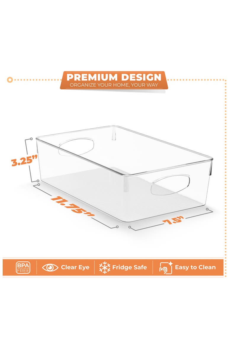 10-Pack Extra Large Storage Bins, Alternate, color, CLEAR