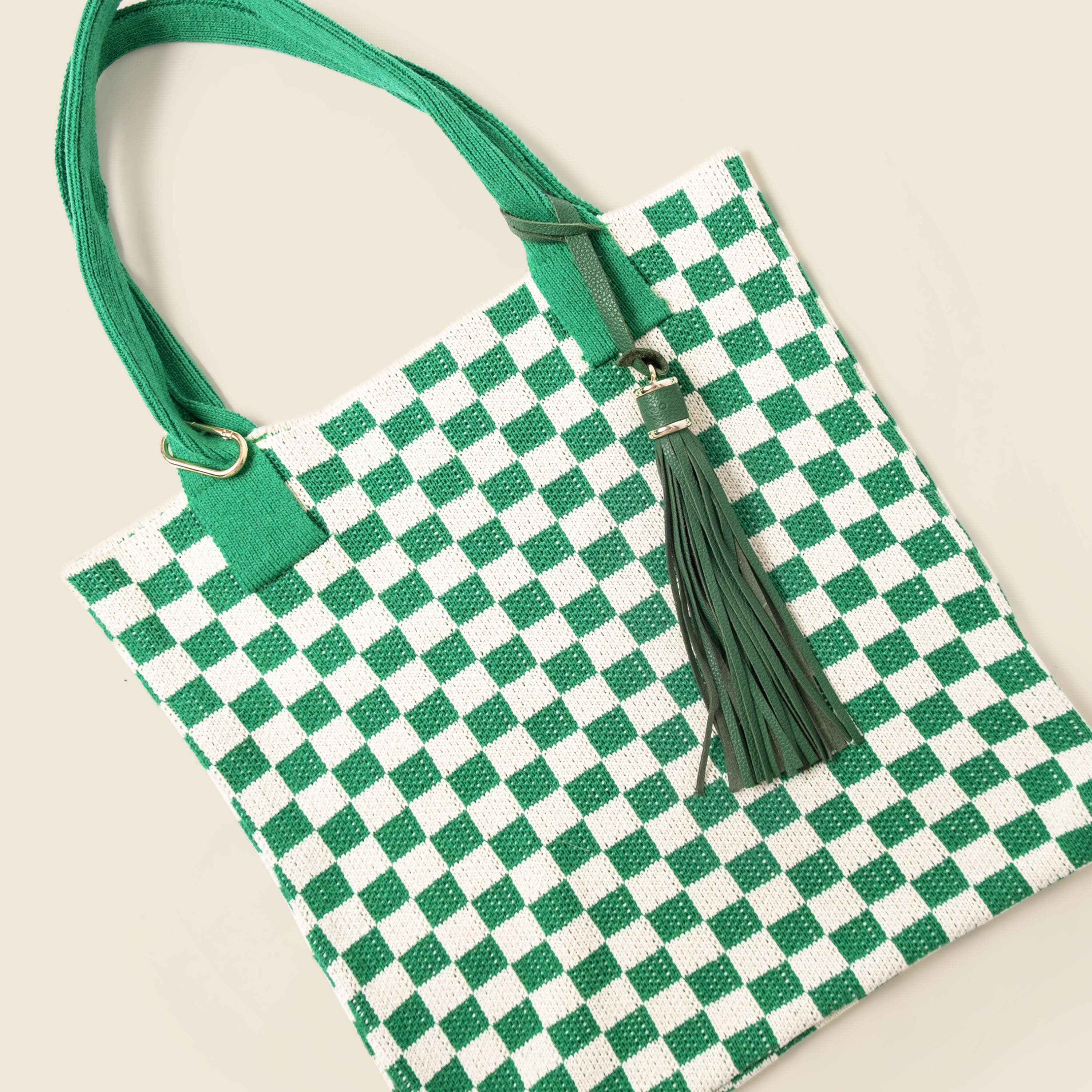 Casupo Leather Tassel Charm, Main, color, Green