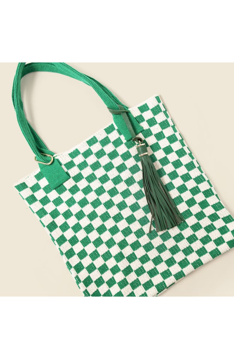 Casupo Leather Tassel Charm, Main, color, Green