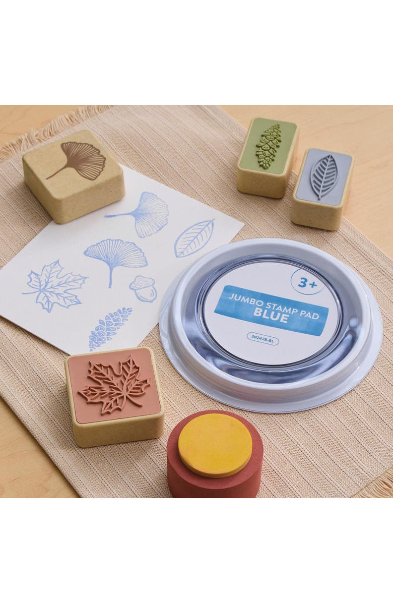 Kaplan Early Learning Company Washable Jumbo Stamp Pad - Set of 9, Alternate, color, Multicolored