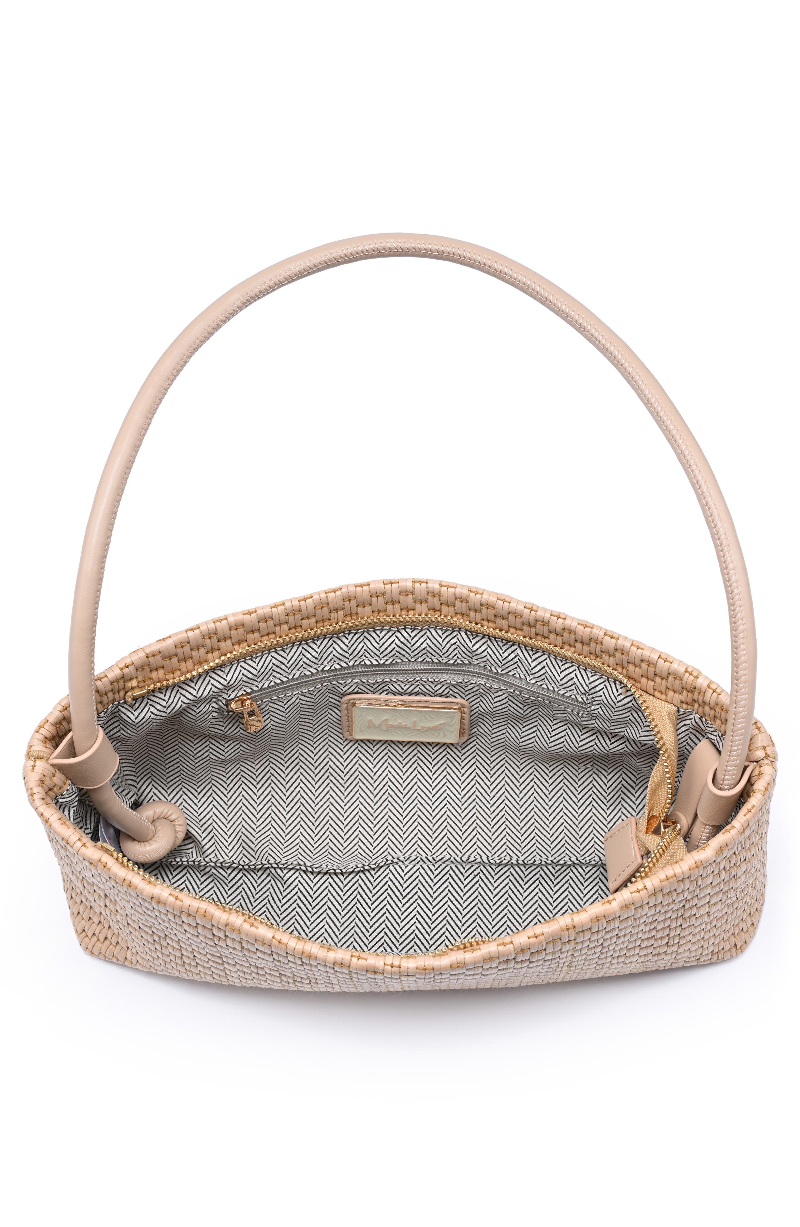 MODA LUXE Straw Shoulder Bag, Alternate, color, Natural
