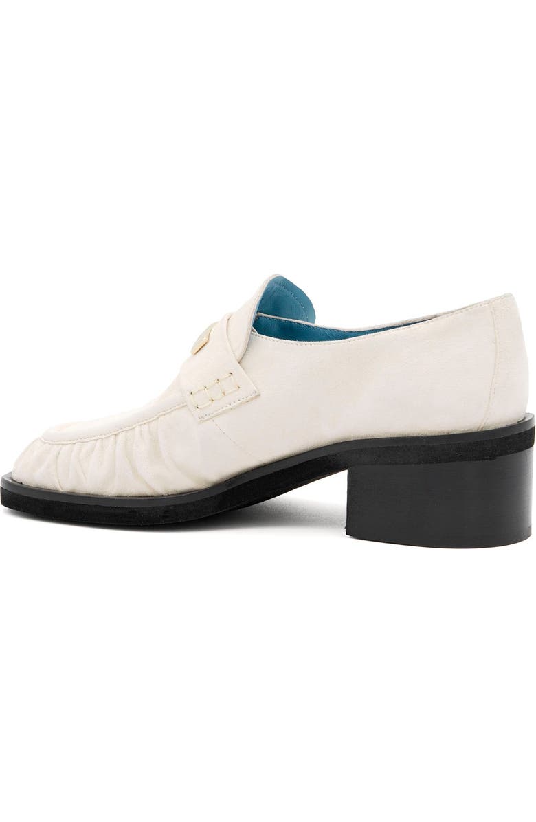 Valentina Rangoni Cortina Block Heel Loafer, Alternate, color, White