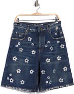 Marc Jacobs Sequin Daisy Wide Leg Shorts