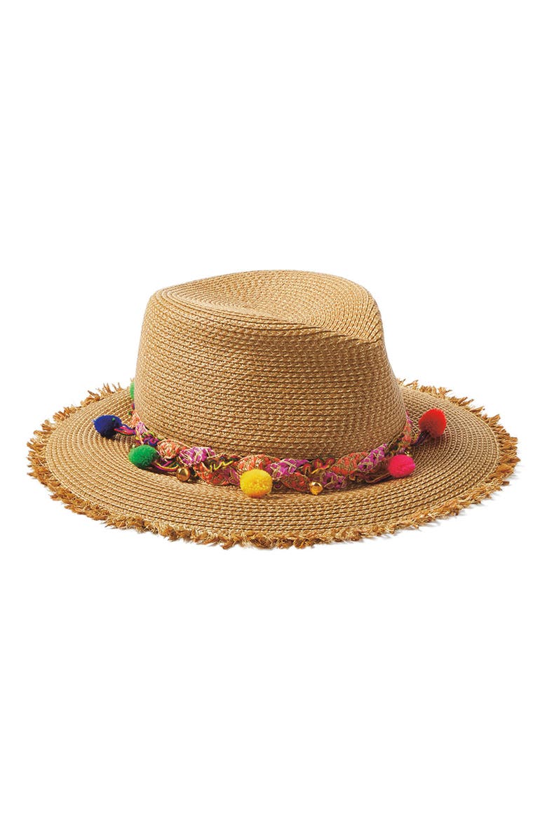 Corfu Packable Squishee® Straw Hat (Nordstrom Exclusive), Alternate, color, NAT MIX