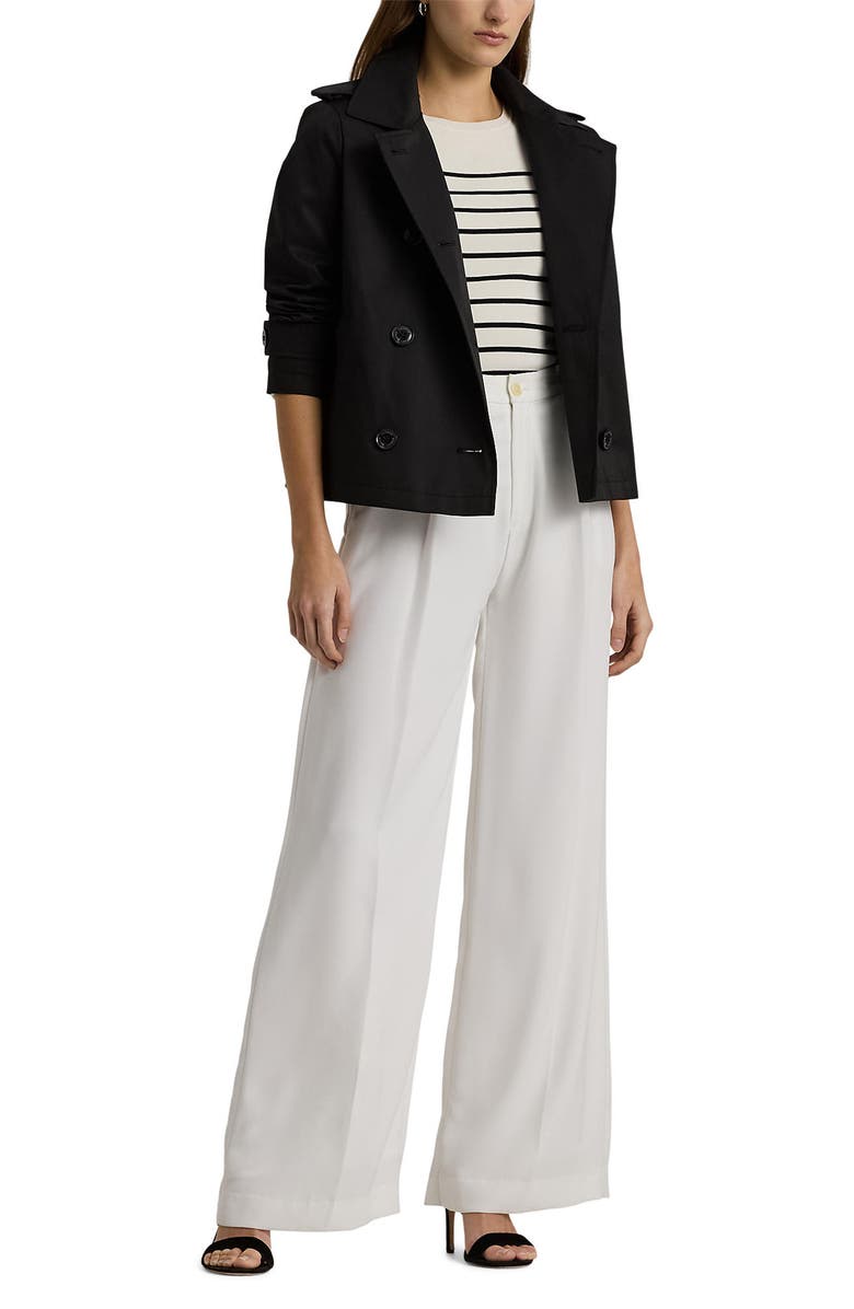 Lauren Ralph Lauren Short Cotton Blend Trench Coat, Alternate, color,