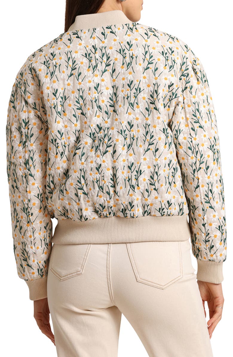 Avec Les Filles Embroidered Oversize Bomber Jacket, Alternate, color,