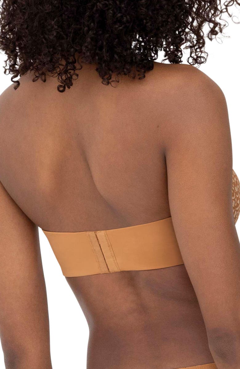 Skarlett Blue Rouse Full Coverage Lightly Lined Strapless Bra, Alternate, color, Ginger/Ivory