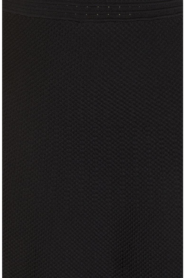 Ellie Knits V-Neck Fit & Flare Dress, Alternate, color, BLACK