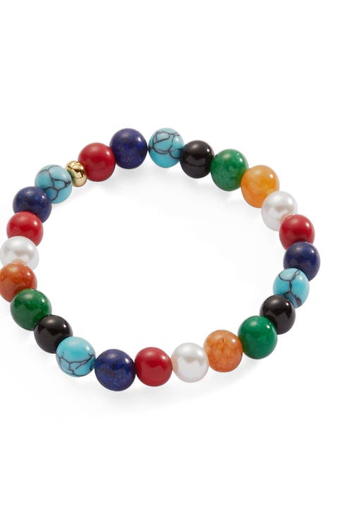 Moonlight Beach Beach Beaded Stretch Bracelet