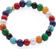 Alex and Ani Moonlight Beach Beach Beaded Stretch Bracelet