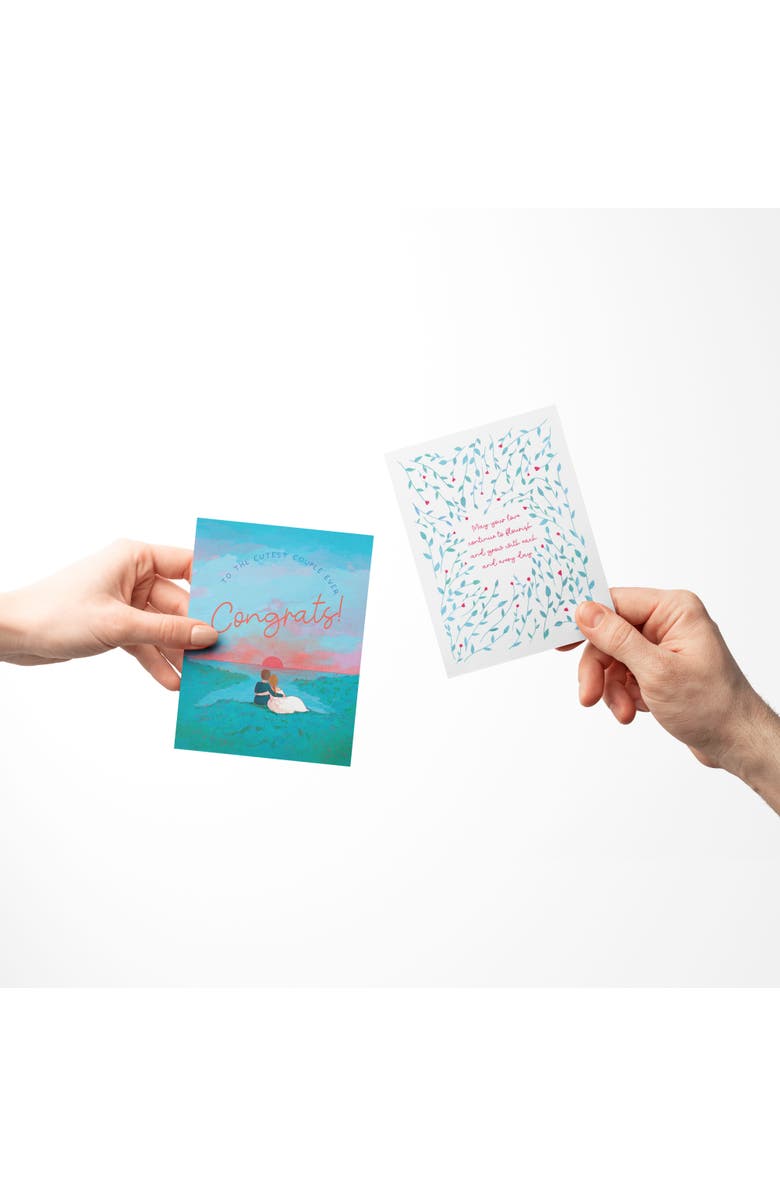 Ramus & Co Wedding Greeting Card Pack (3ct) "Grow and Flourish, Heart, Congrats Couple", Alternate, color, Multi-Pack