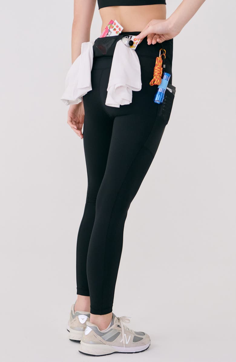 Lole Action 7/8 Length Ankle Leggings, Alternate, color, Black