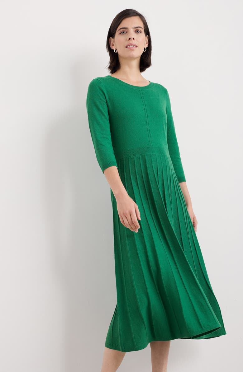 Seasalt Cornwall Folk Song Sweater Midi Dress, Alternate, color, Knit Melange Glade