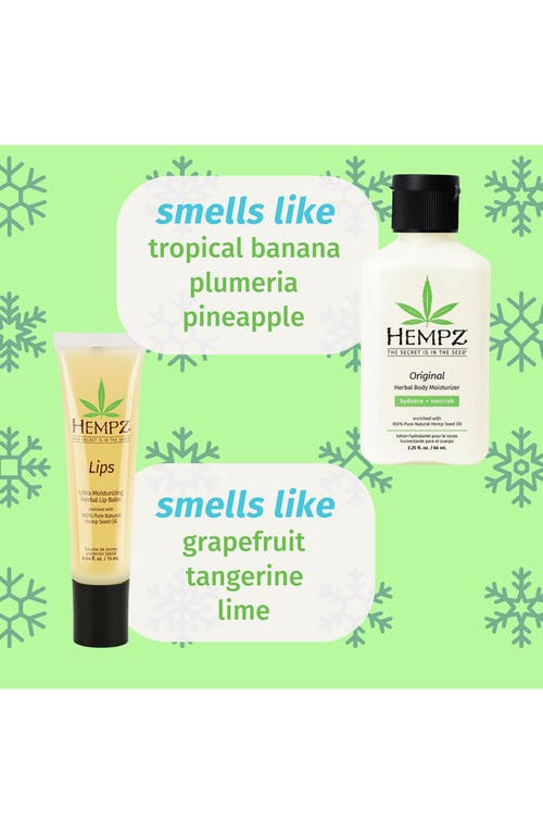 Hempz All Is Bright Body Care Set In Transparent