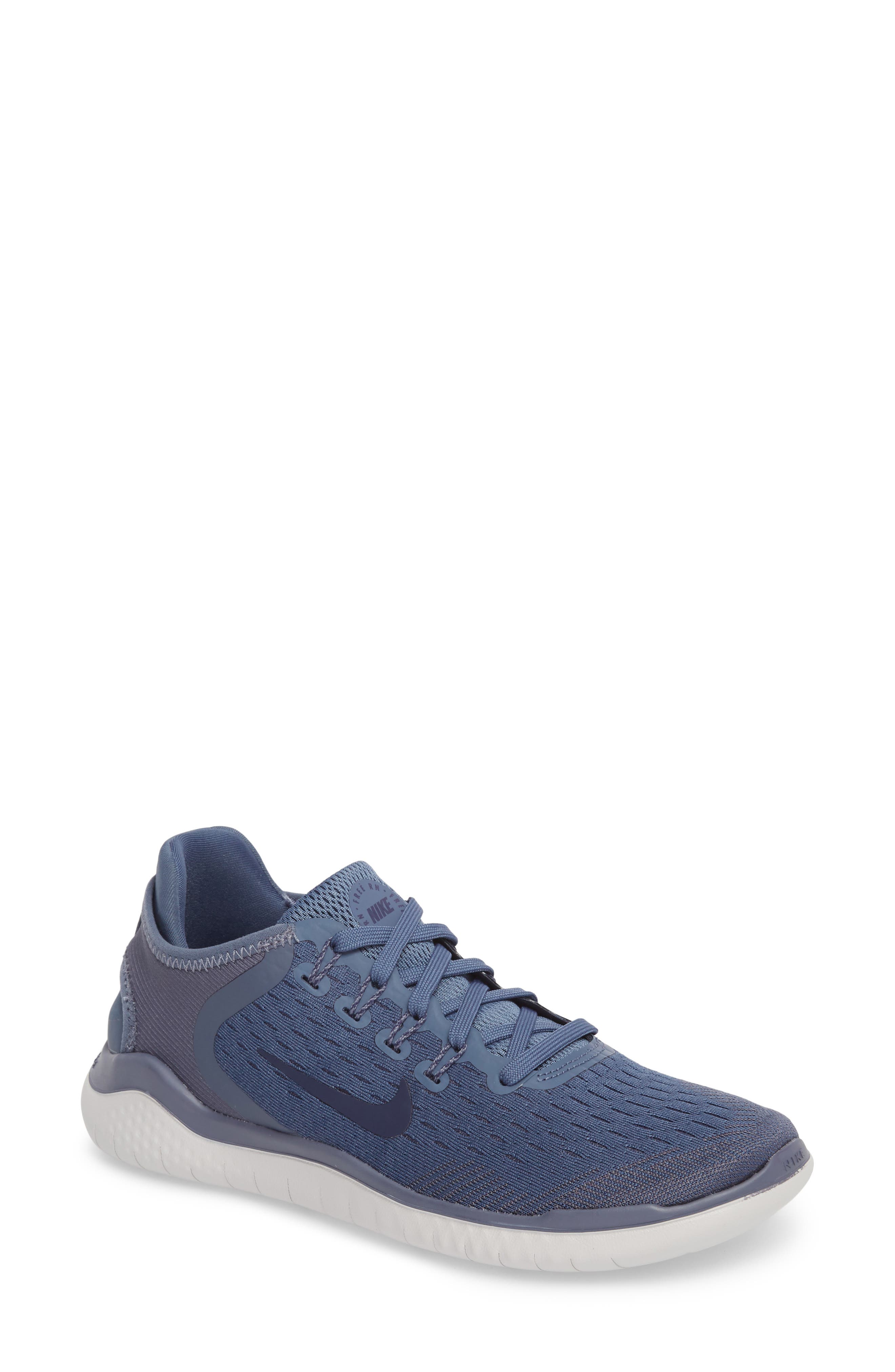 Free RN 2018 Running Shoe, Main, color, DIFFUSED BLUE/ NEUTRAL INDIGO