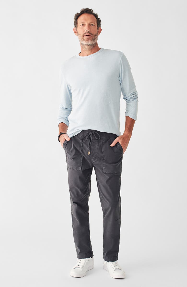 Faherty Traveler Pants, Alternate, color, Washed Black