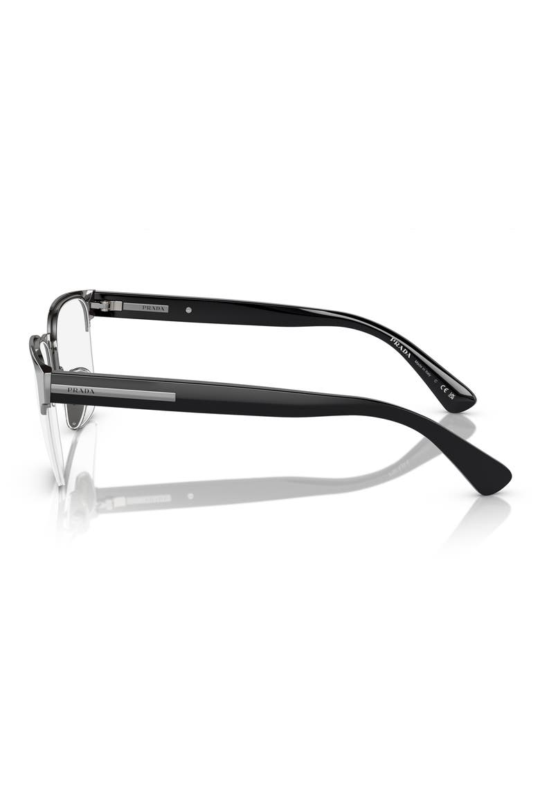 54mm Pillow Optical Glasses, Alternate, color, GUNMETAL