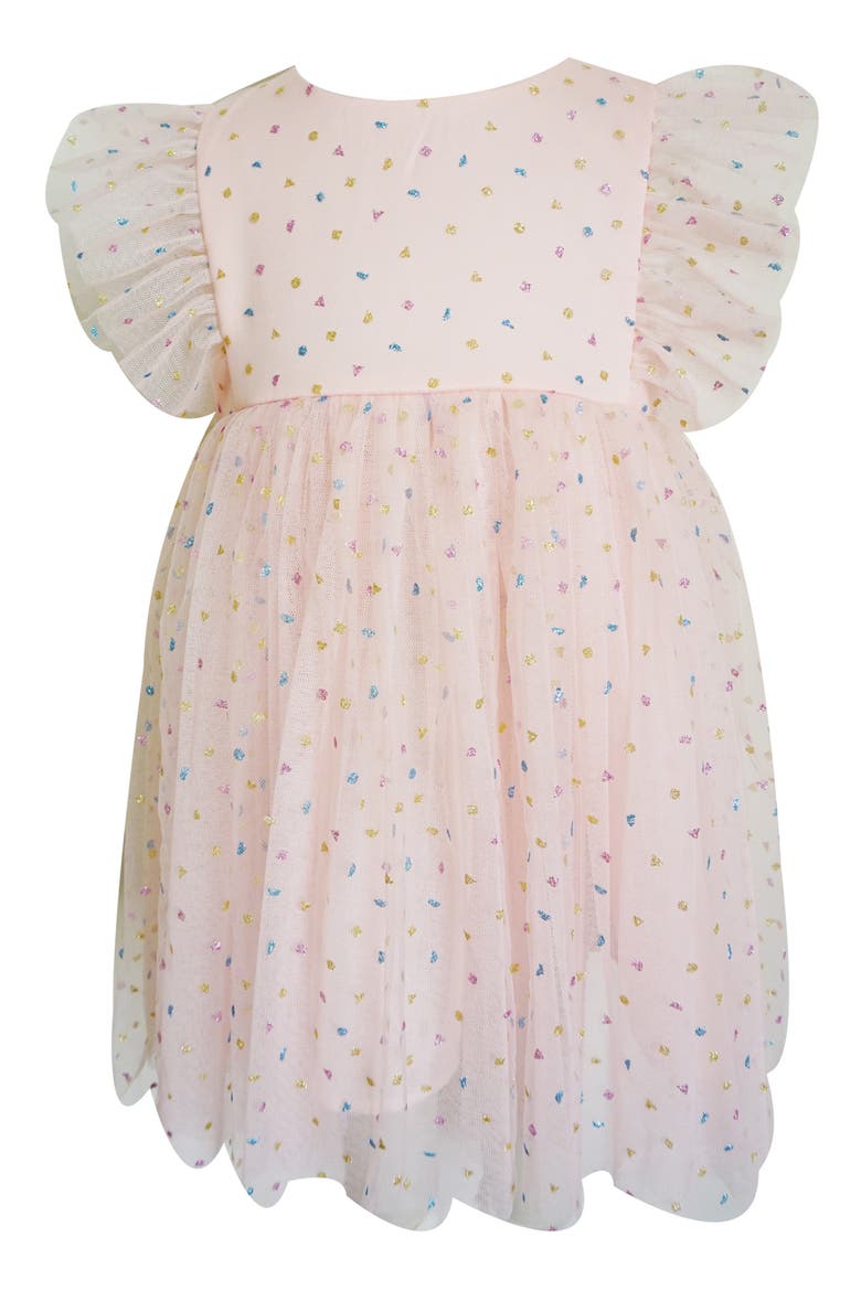 Confetti Pinafore Dress, Main, color, PEACH