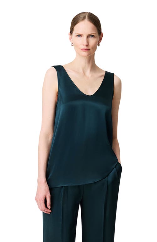 Another Tomorrow Tank Blouse In Green