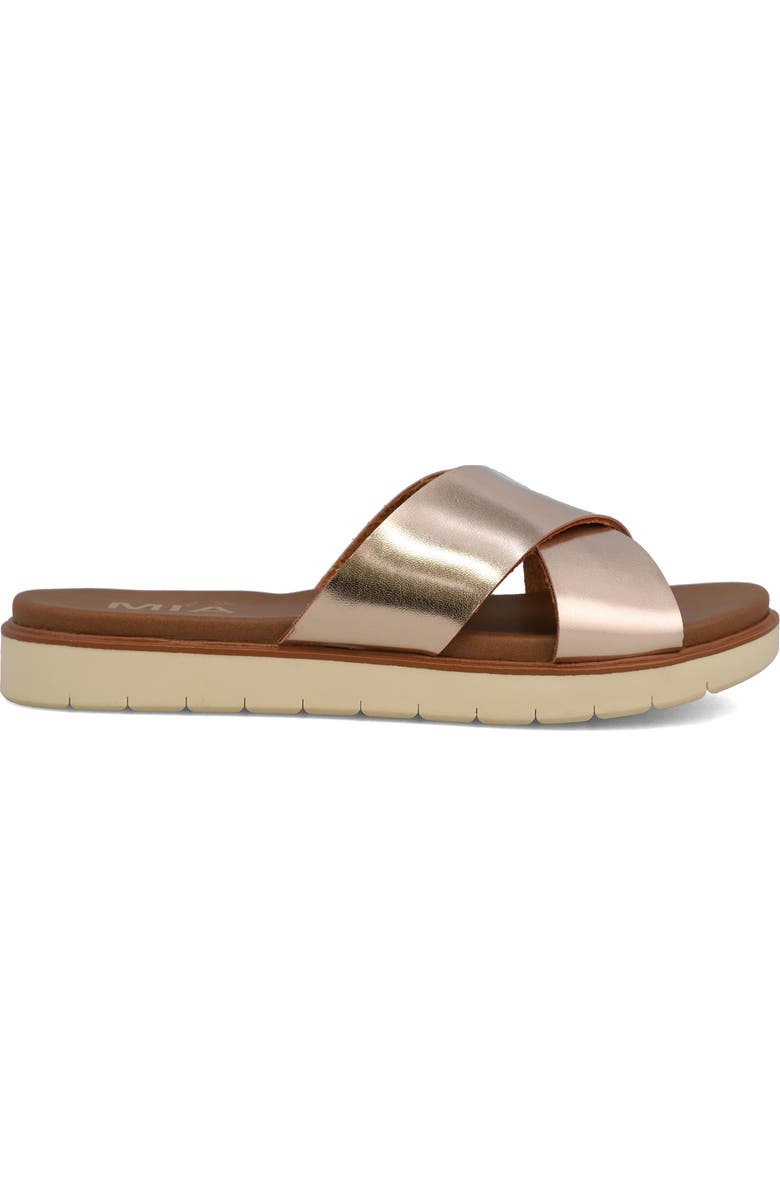 MIA Kids' Rhosey Slide Sandal, Alternate, color, Rose Gold