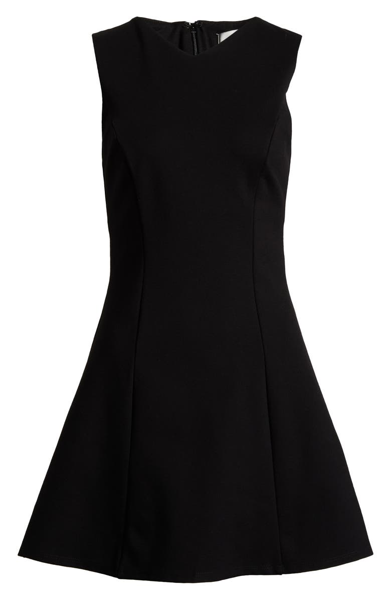 Reformation Ava Fit & Flare Knit Dress, Alternate, color, Black