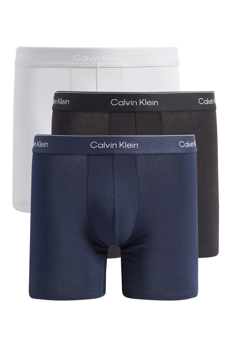Icon 3-Pack Stretch Cotton Boxer Briefs, Alternate, color, BLACK/HARBOR M/DP W/ DTM WBS