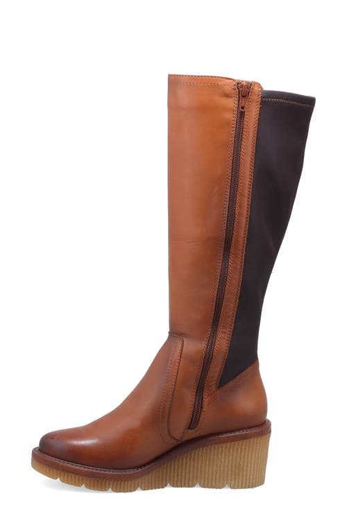 Miz Mooz Adriana Platform Wedge Boot In Brown