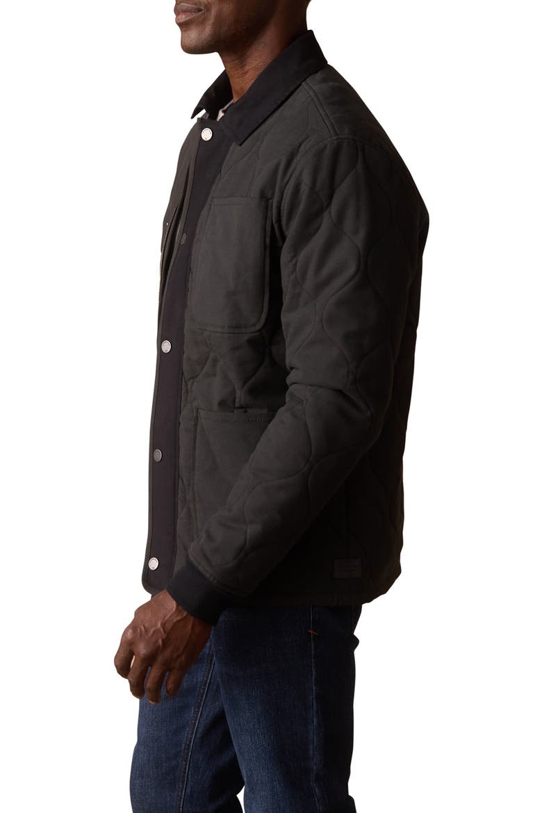 James Quilted Canvas Liner Jacket, Alternate, color, PHANTOM/ BLACK