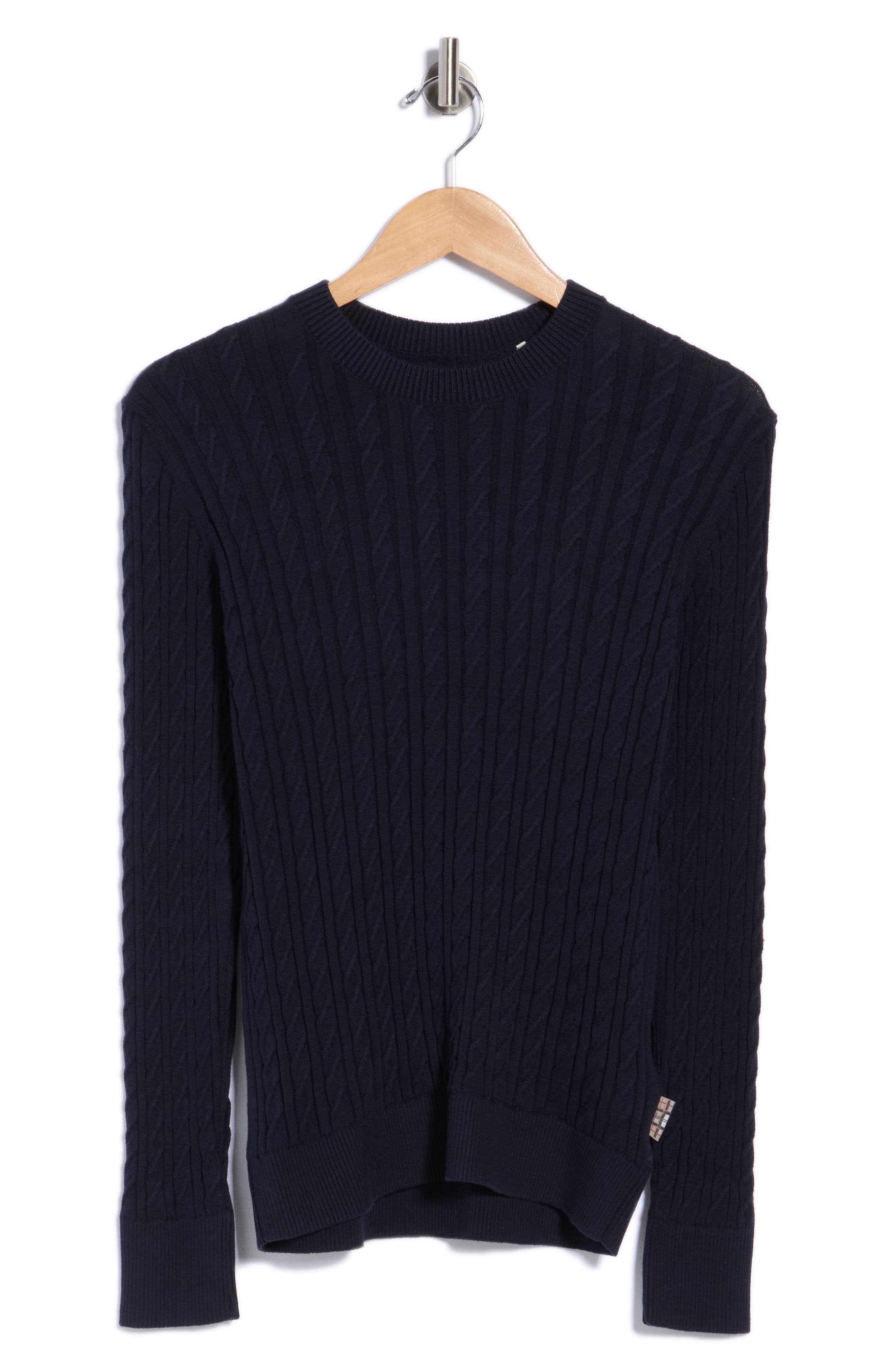 Hartland Cotton Cable Crewneck Sweater