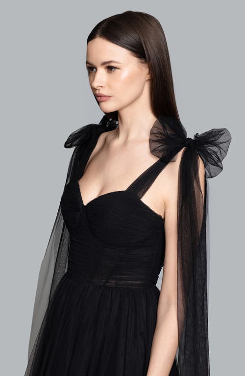 Ghrail Bowery Tulle Cocktail Dress In Black