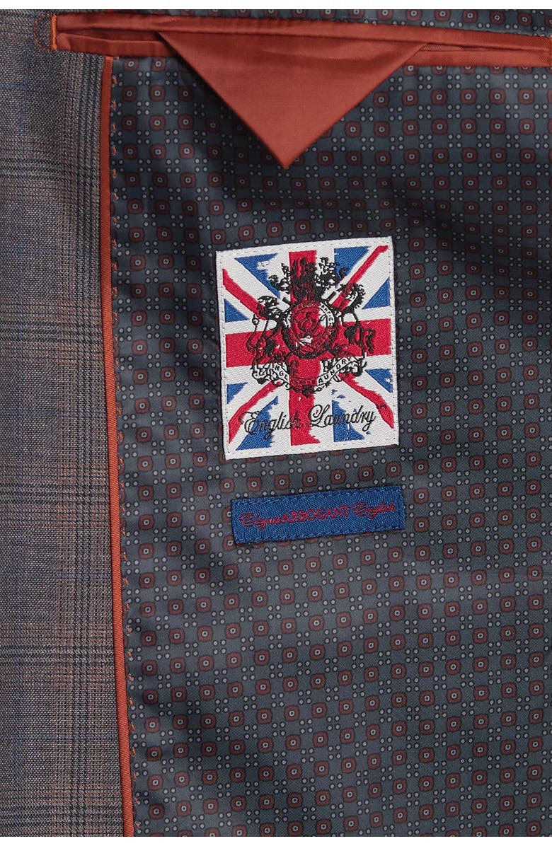 English Laundry Windowpane Two Button Notch Collar Suit, Alternate, color, 