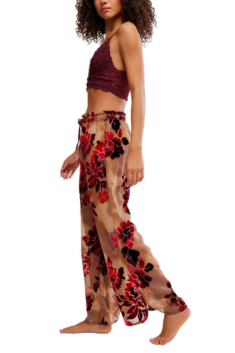 Speak Now Lounge Pants, Alternate, color, RED/ PINK COMBO