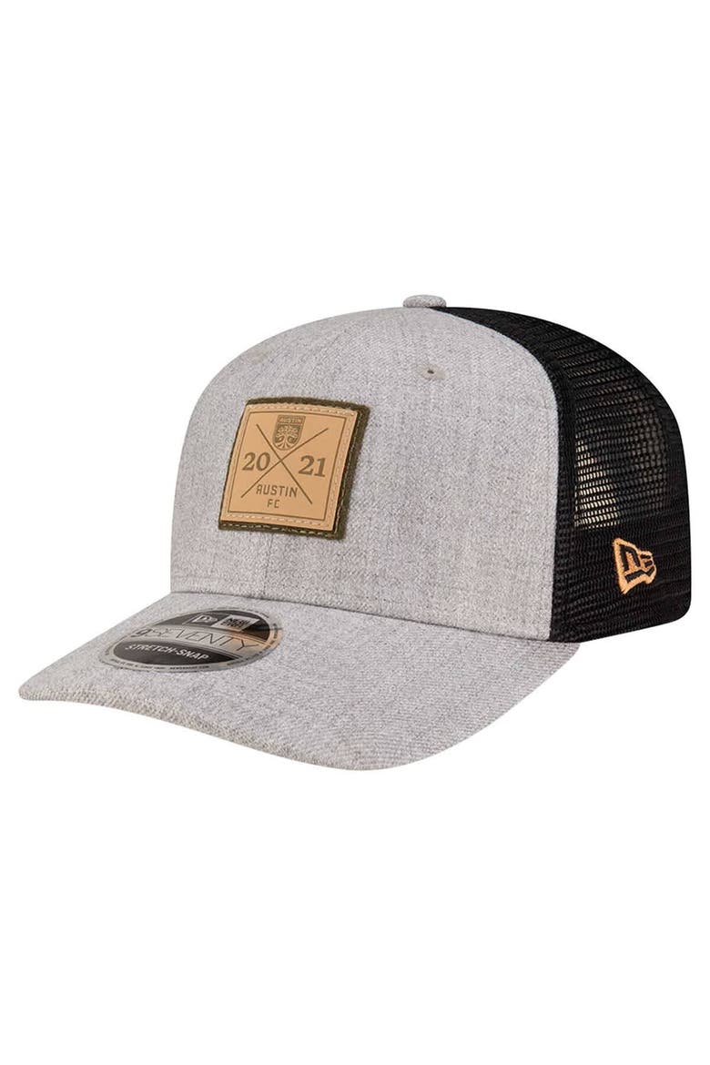 Men's New Era Heather Gray Austin FC 9SEVENTY Stretch-Snap Adjustable Hat, Main, color, Heather Gray