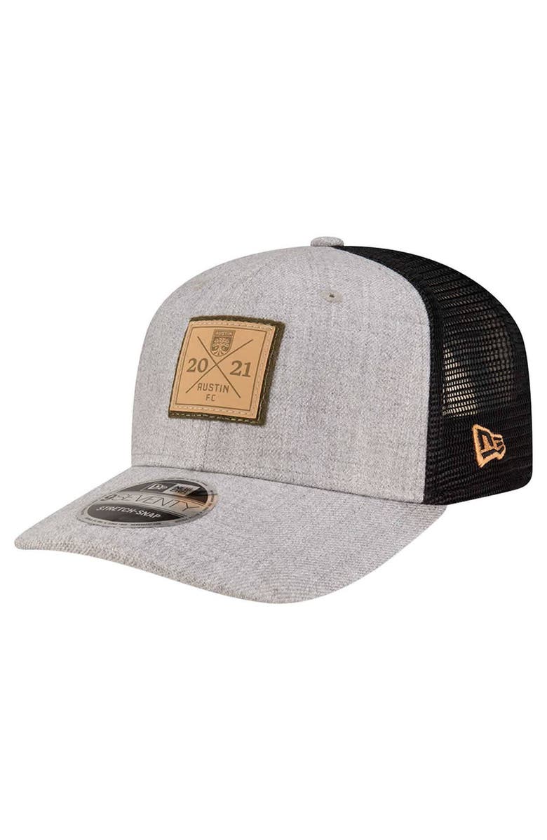 New Era Men's New Era Heather Gray Austin FC 9SEVENTY Stretch-Snap Adjustable Hat, Main, color, Heather Gray