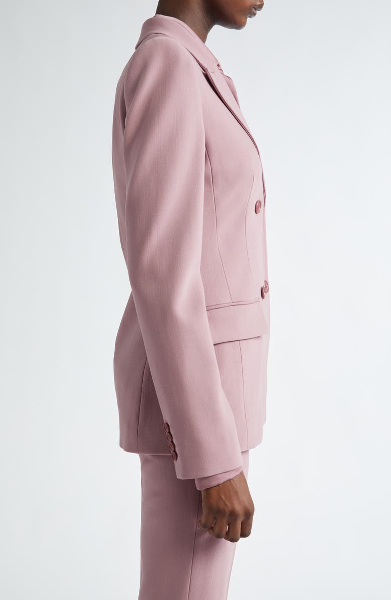 Michael Kors Collection Double Breasted Virgin Wool Blend Blazer, Alternate, color, 