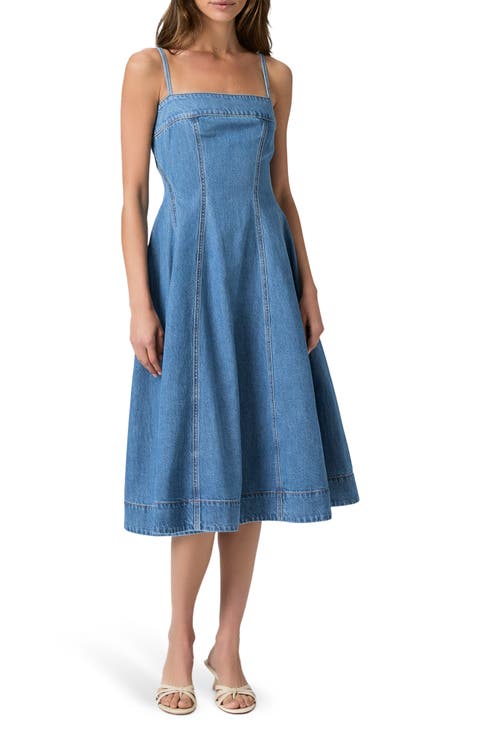 Pippa Denim Midi Dress (Serenade)