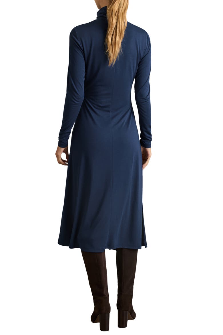 Casey Draped Jersey Midi Dress, Alternate, color, BLUE