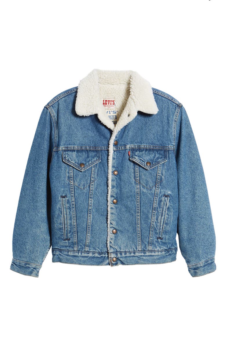Levi's<sup>®</sup> Authorized Vintage Fleece Lined Denim Jacket, Alternate, color, 
