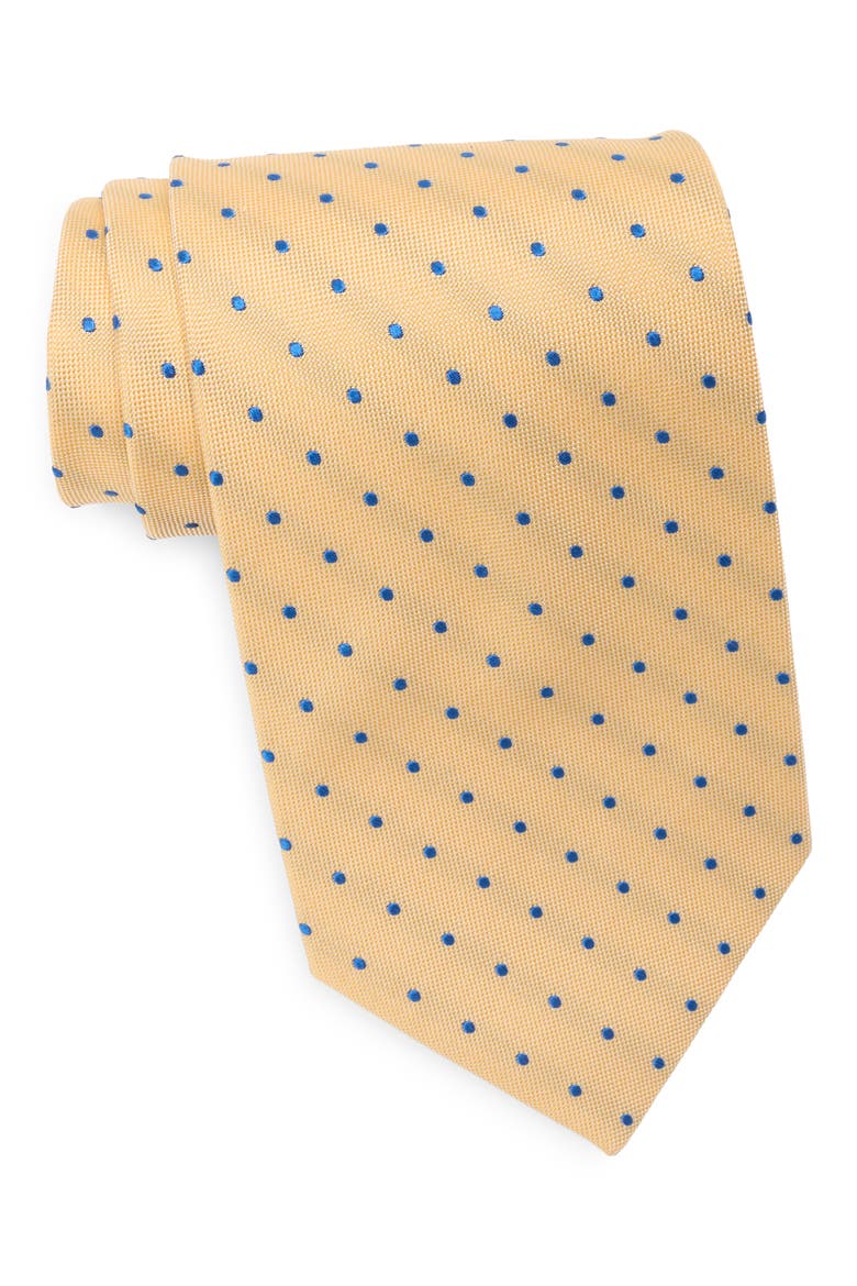 Tex Framed Dot Tie, Main, color, YELLOW