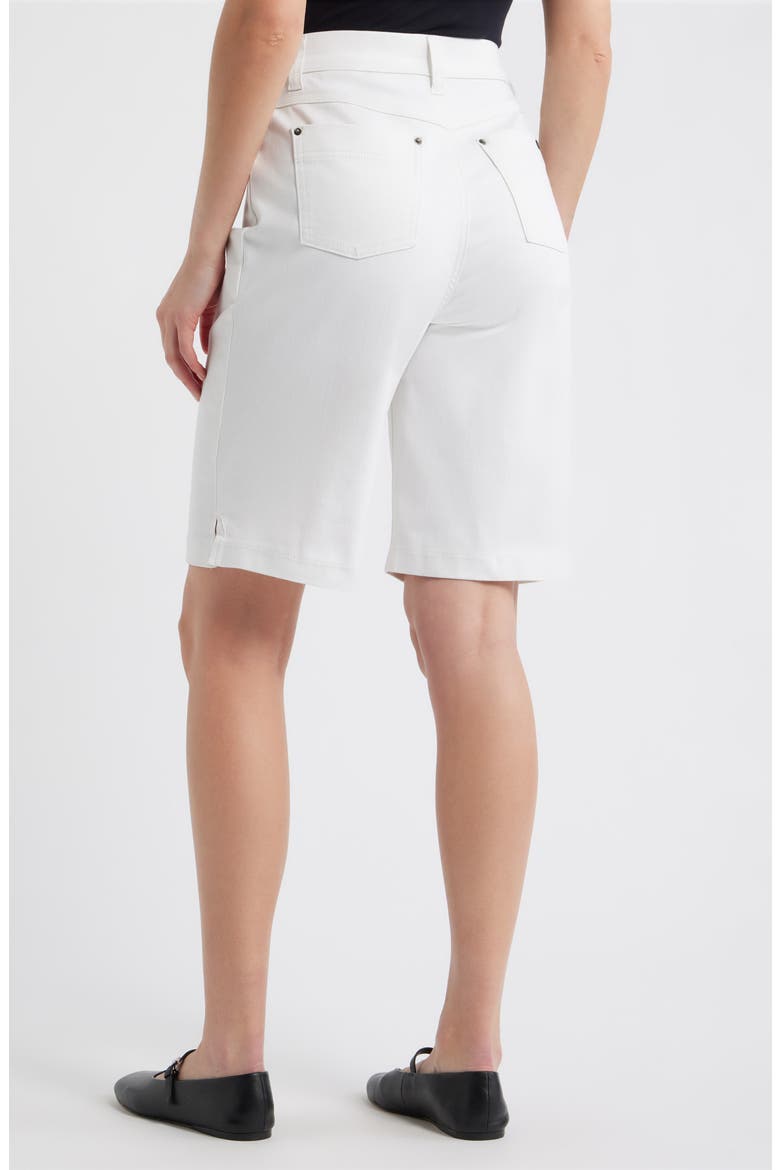 Mid Rise Bermuda Shorts, Alternate, color, WHITE