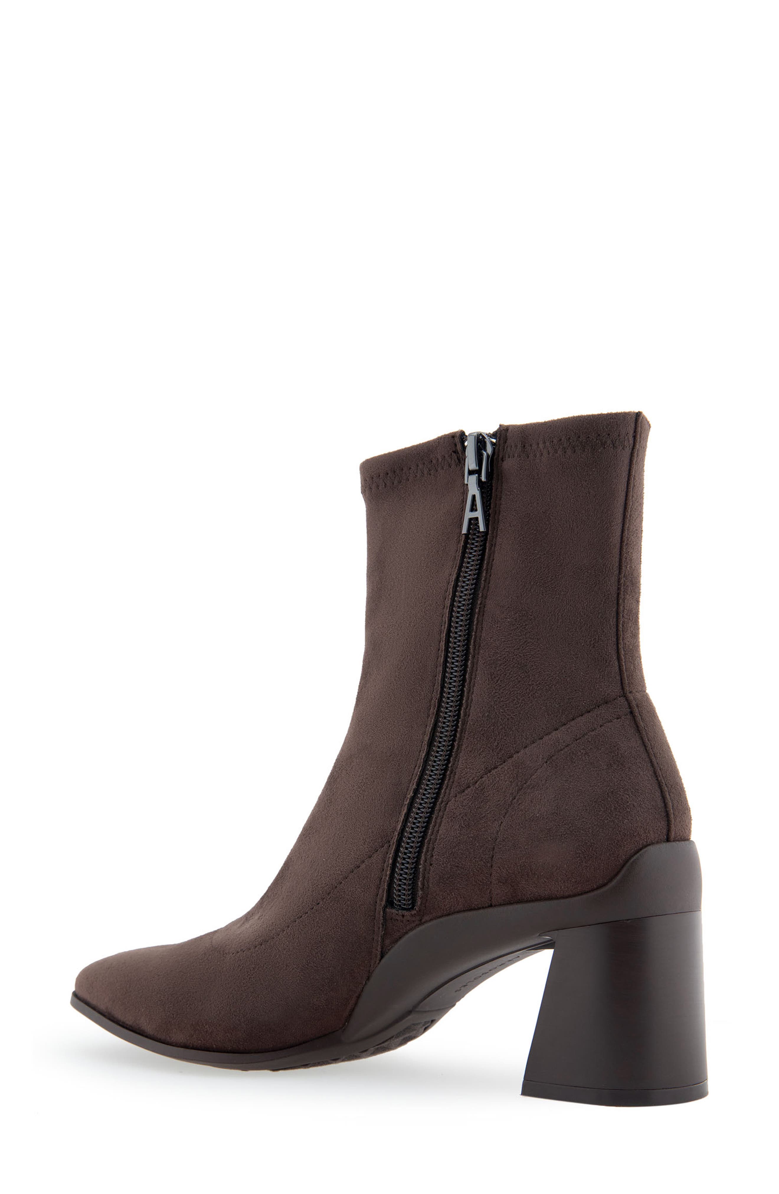 Aerosoles Corinda Block Heel Bootie, Alternate, color, Java Faux Suede