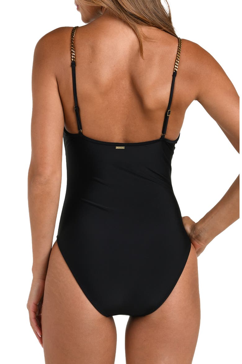 Lilou One-Piece Swimsuit, Alternate, color, BLACK