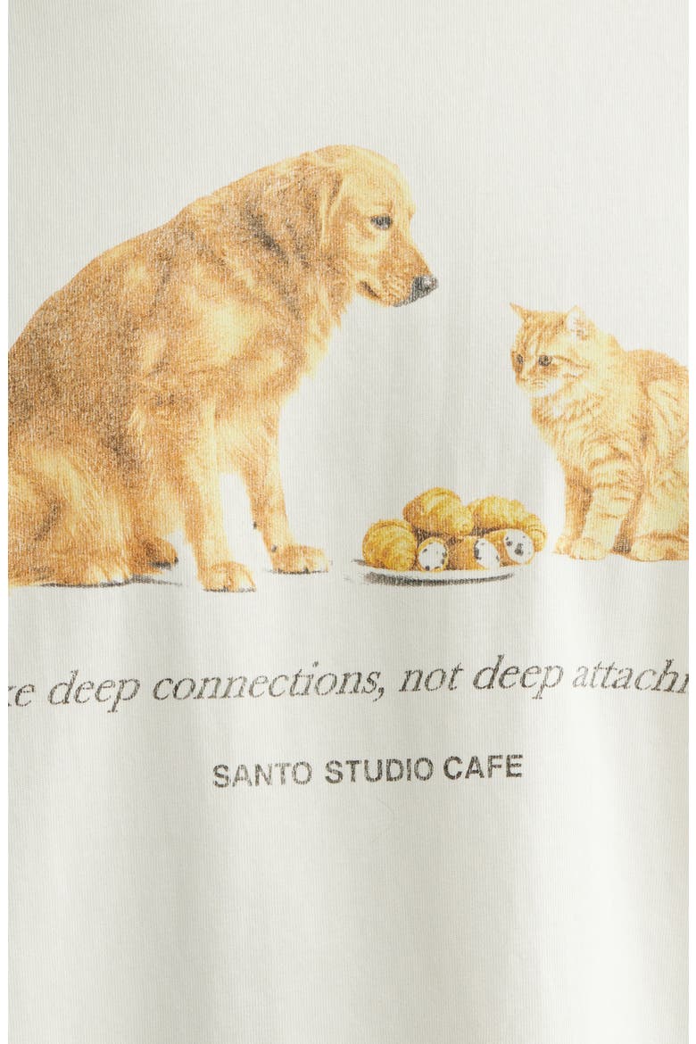 Connections Graphic Cotton T-Shirt, Alternate, color, CREAM