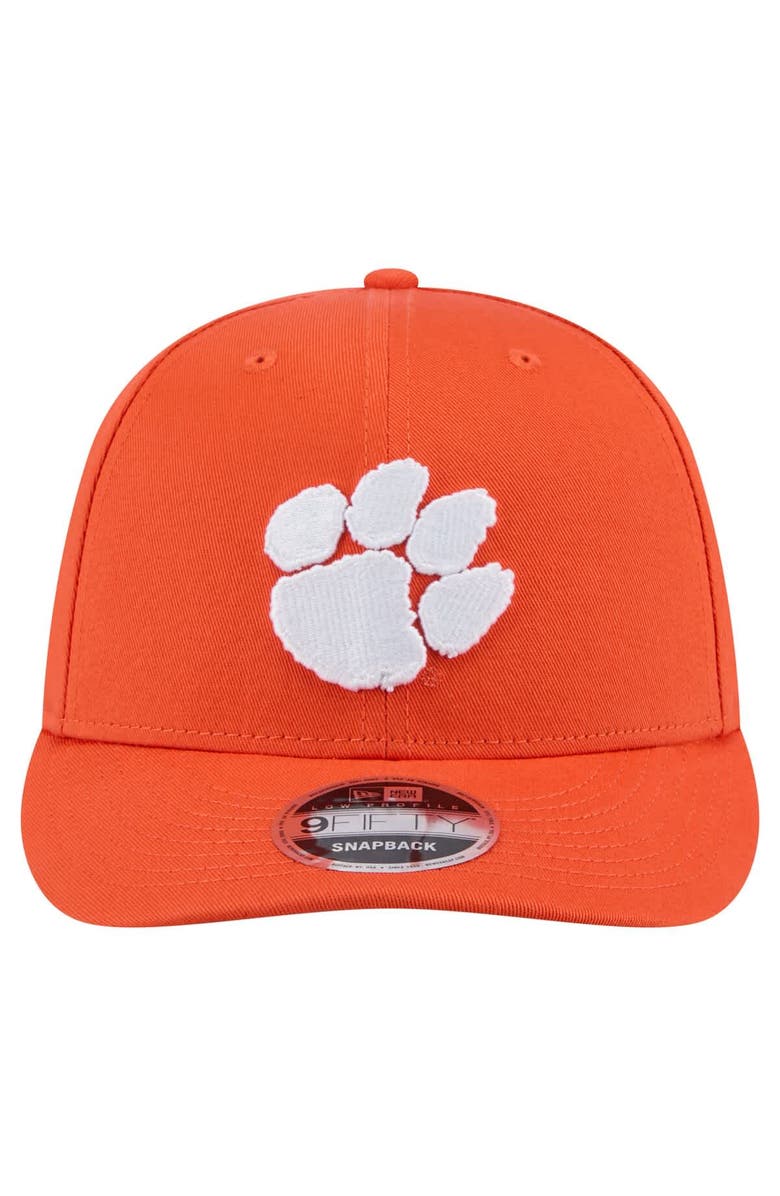 New Era Men's New Era Orange Clemson Tigers Low Profile 9FIFTY Snapback Hat, Alternate, color, Orange