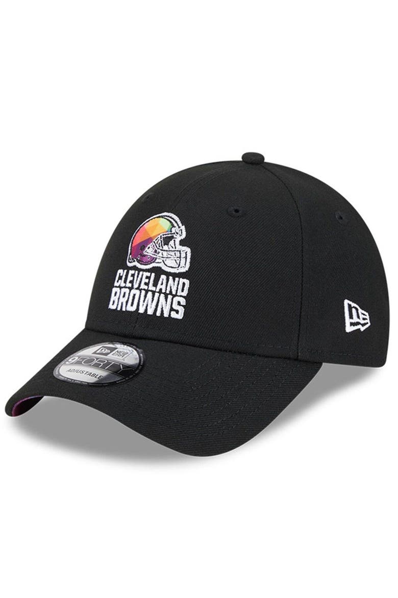 Men's New Era  Black Cleveland Browns 2023 NFL Crucial Catch 9FORTY Adjustable Hat, Alternate, color, Black
