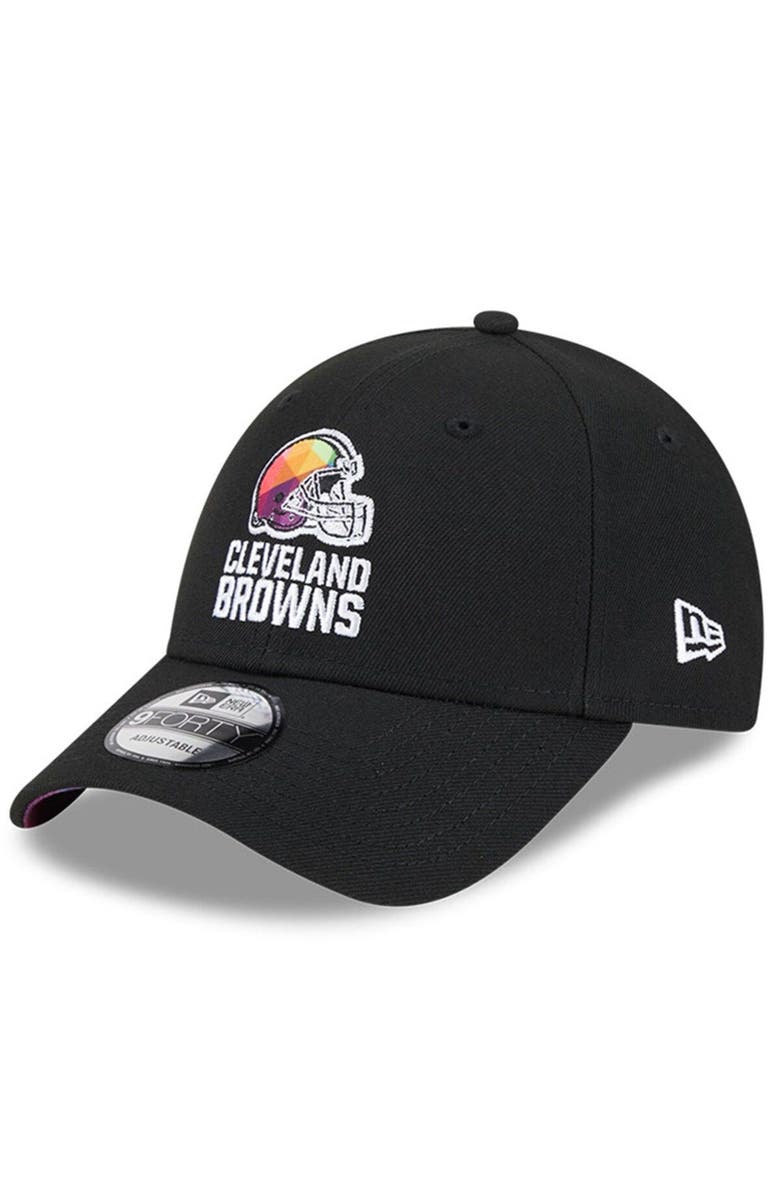 New Era Men's New Era Black Cleveland Browns 2023 NFL Crucial Catch 9FORTY Adjustable Hat, Alternate, color, Black