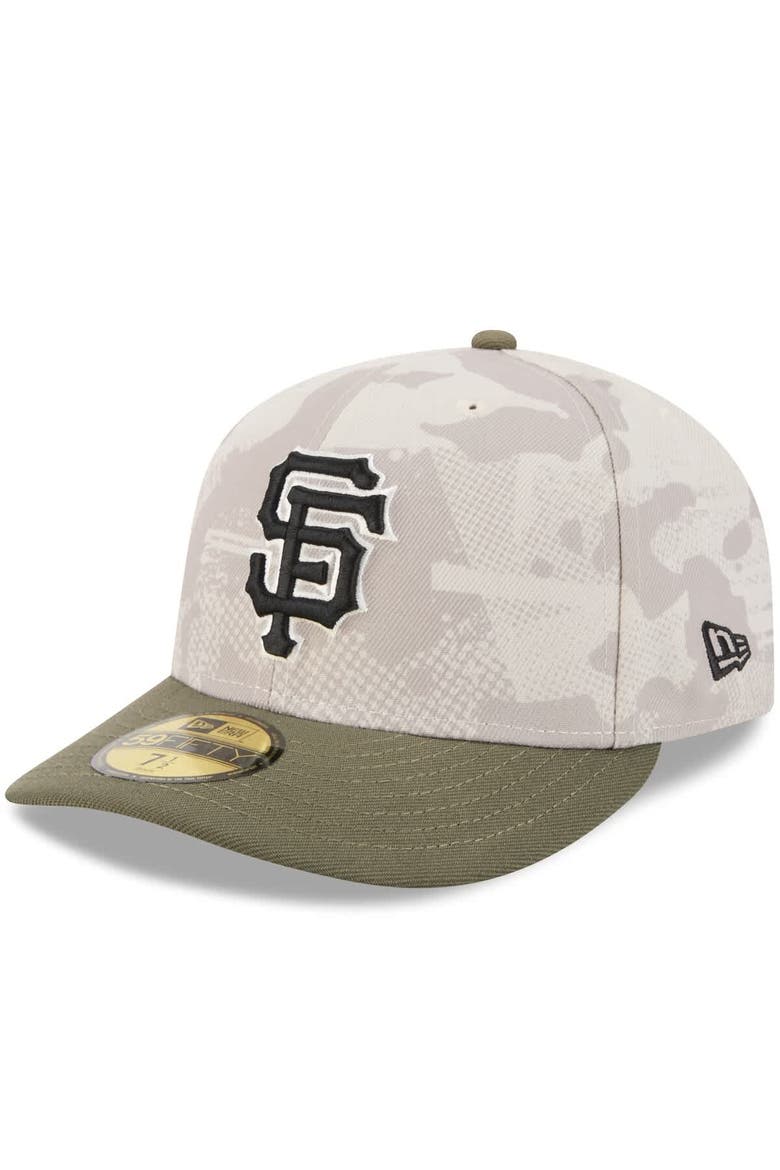 Men's New Era Light Beige/Olive San Francisco Giants 2025 Armed Forces Day 59FIFTY Fitted Hat, Alternate, color, Light Beige