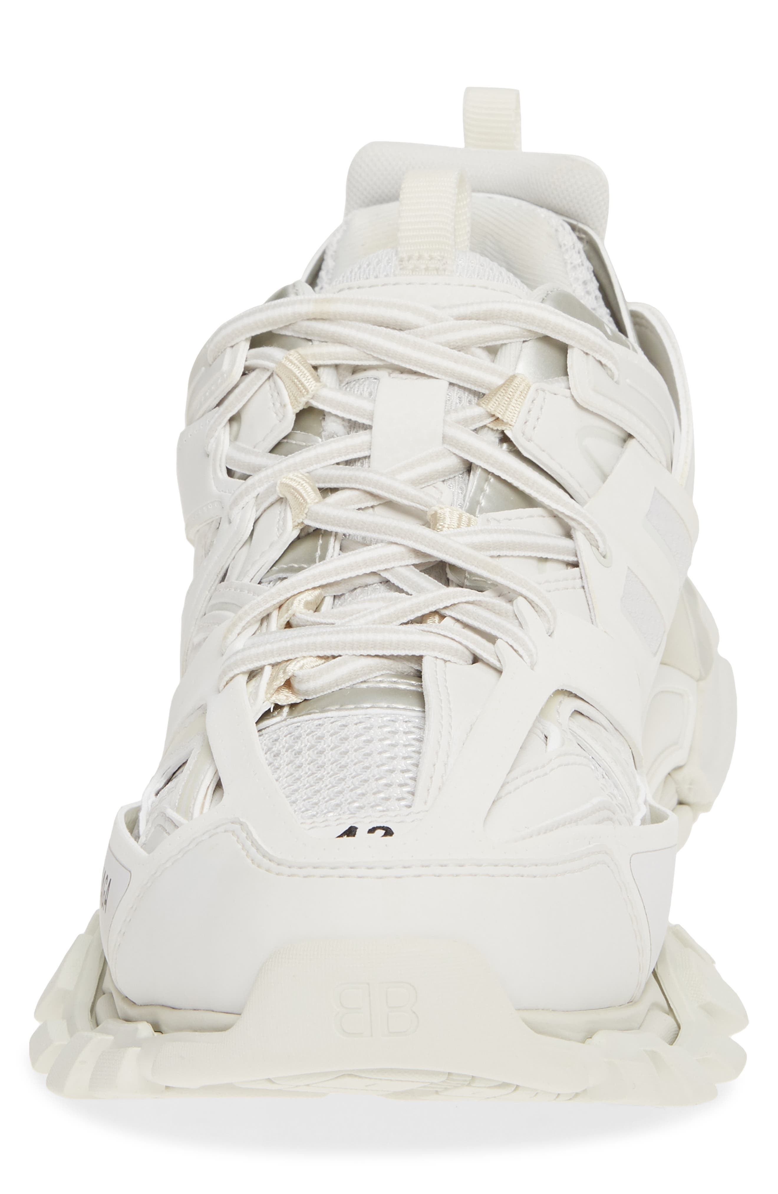 Balenciaga Track Sneaker, Alternate, color, White/White