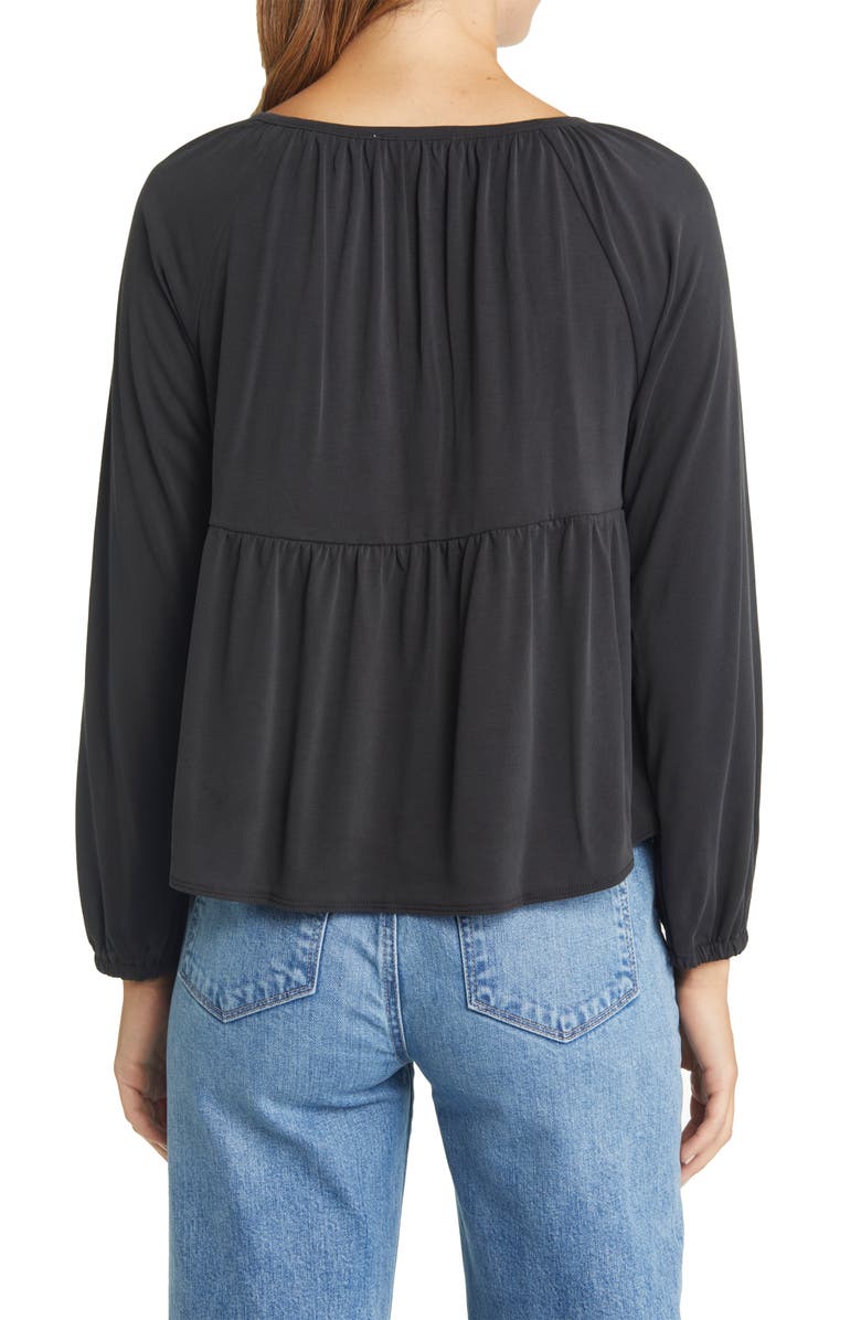 Lucky Brand Smocked Sandwash Top, Alternate, color,