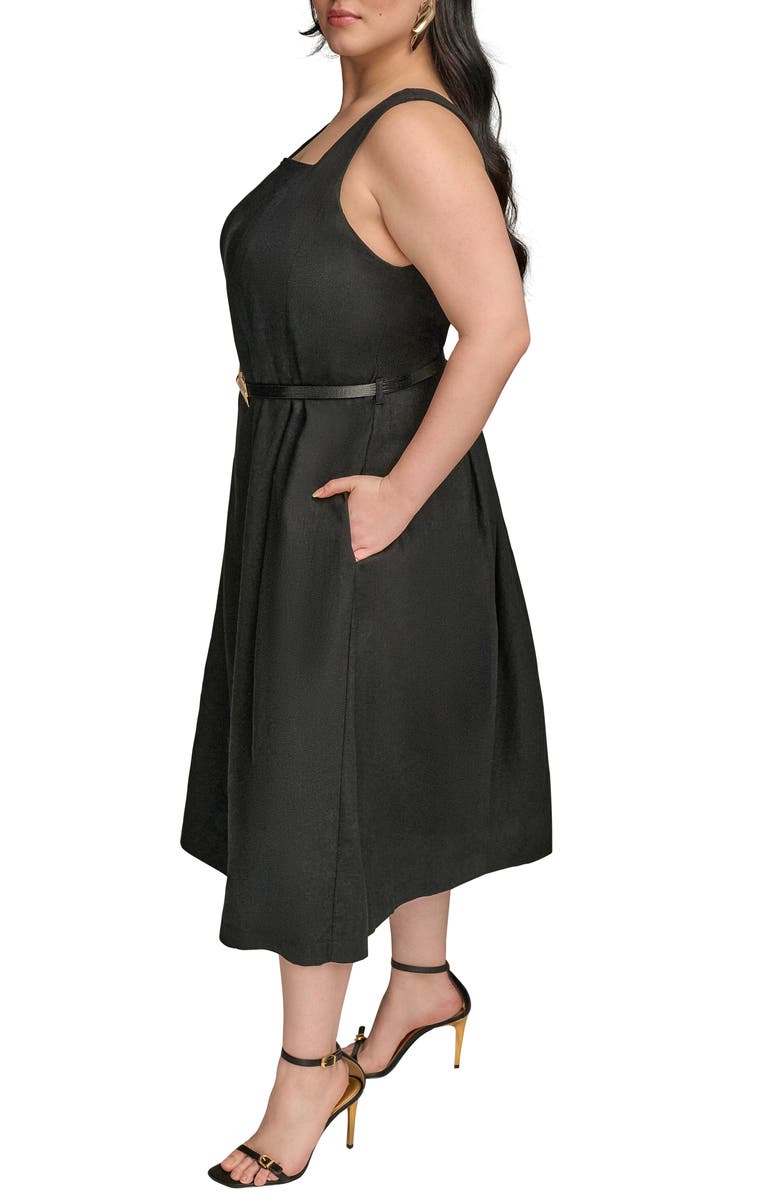 DONNA KARAN Sleeveless Linen Blend Maxi Dress, Alternate, color, 